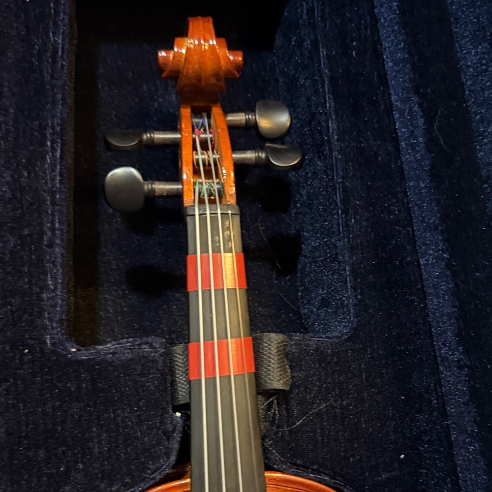Elegant Brown Violin with Case - Picture 12 of 14